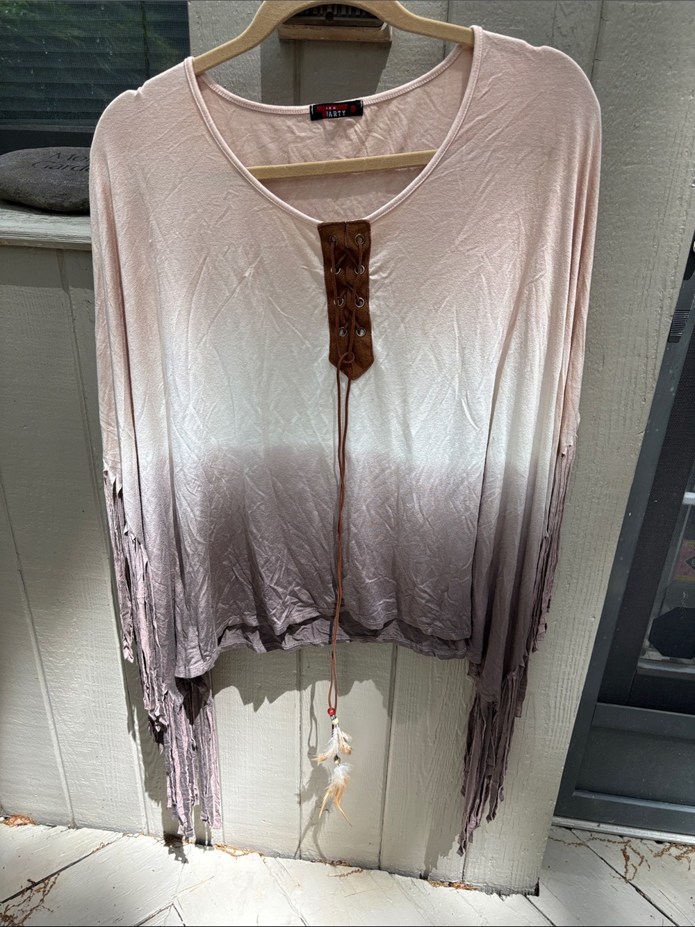 Boho Fringe Western Festival Poncho